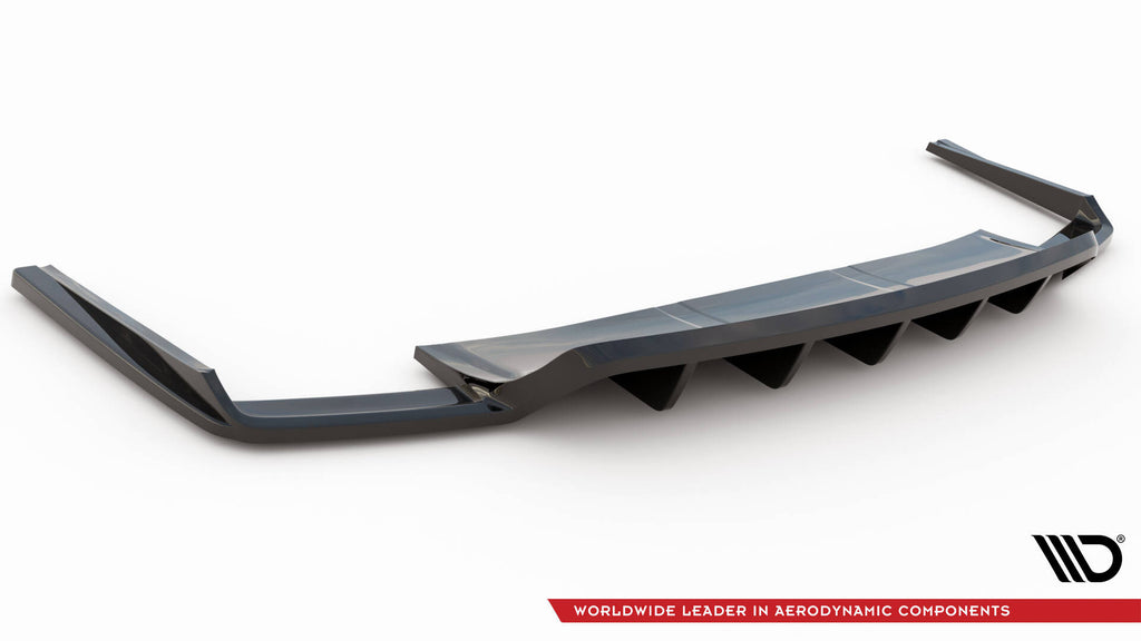 Splitter Posteriore Centrale con Barre Verticali Audi SQ7 / Q7 S-Line Mk2 Maxton Design