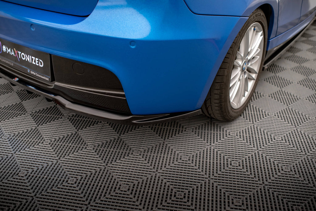 Splitter Posteriore Centrale con Barre Verticali BMW Serie 1 M-Pack E87 Facelift Maxton Design