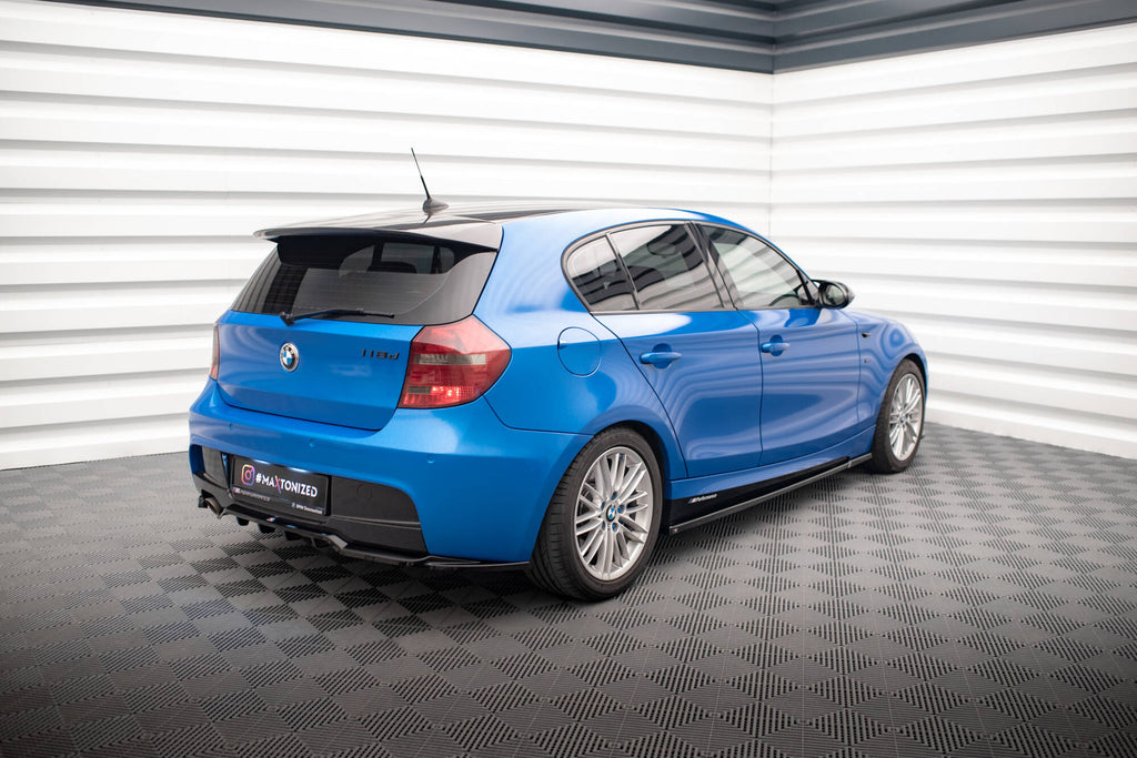 Splitter Posteriore Centrale con Barre Verticali BMW Serie 1 M-Pack E87 Facelift Maxton Design