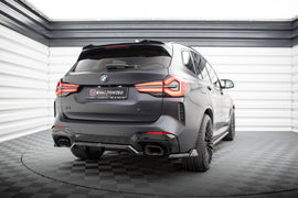 Splitter Posteriore Centrale con Barre Verticali Maxton Design compatibile con BMW X3 M-Pack G01 Facelift