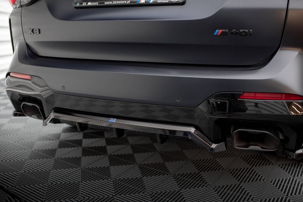 Splitter Posteriore Centrale con Barre Verticali BMW X3 M-Pack G01 Facelift