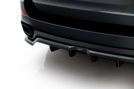 Splitter Posteriore Centrale con Barre Verticali BMW X5 M-Pack F15 Maxton Design