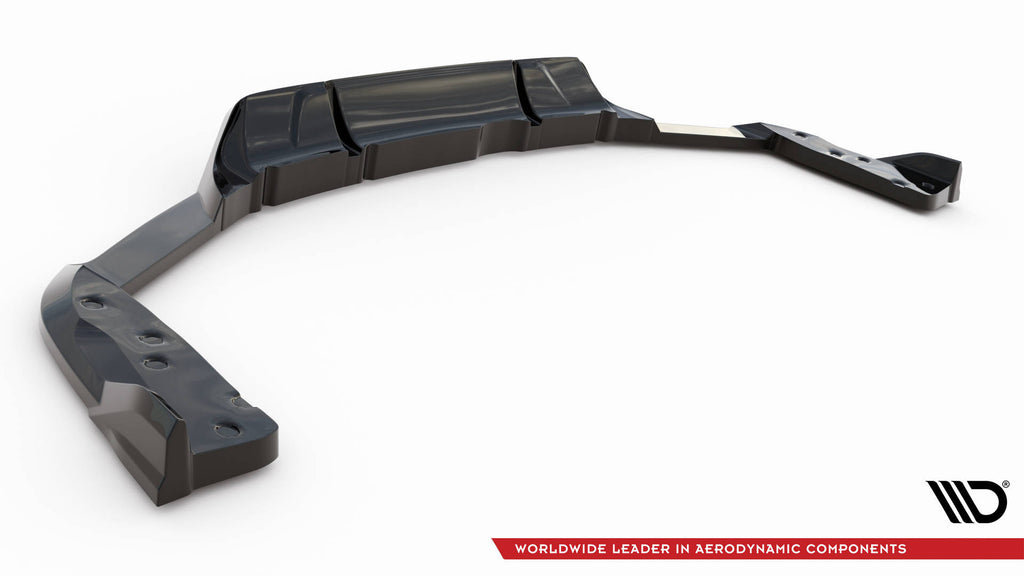 Splitter Posteriore Centrale con Barre Verticali Maxton Design BMW X6 M F96 dettaglio