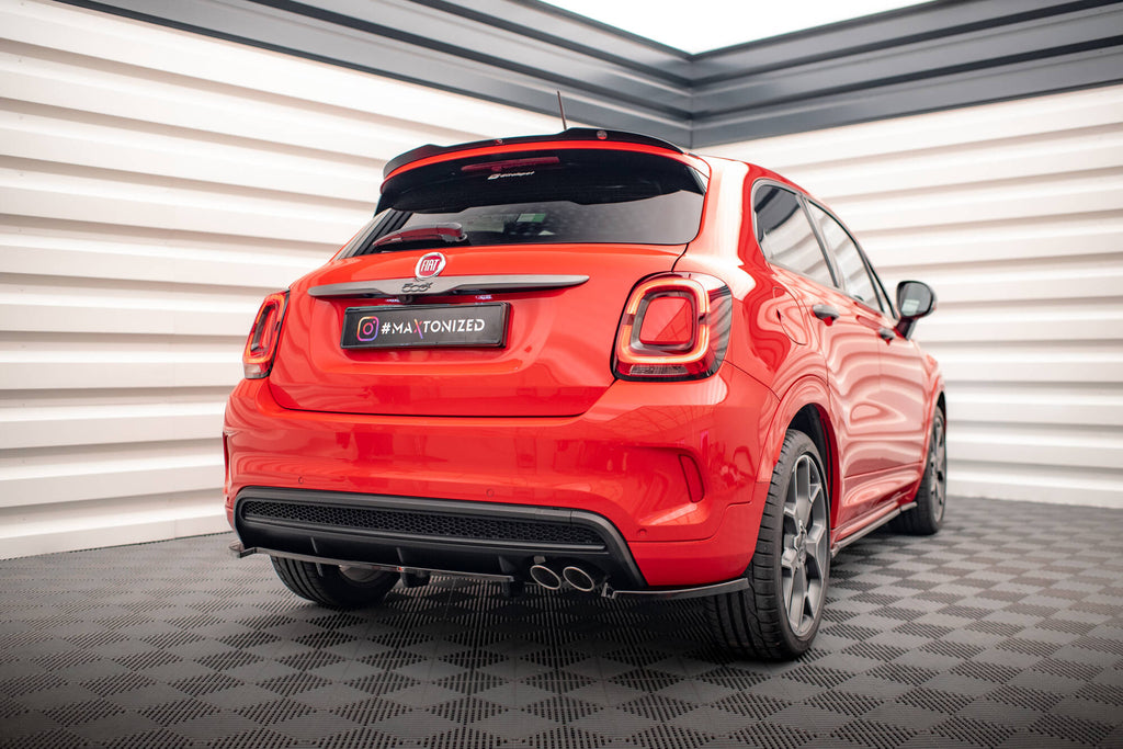 Splitter Posteriore Centrale con Barre Verticali Fiat 500X Sport Mk1 Facelift Maxton Design