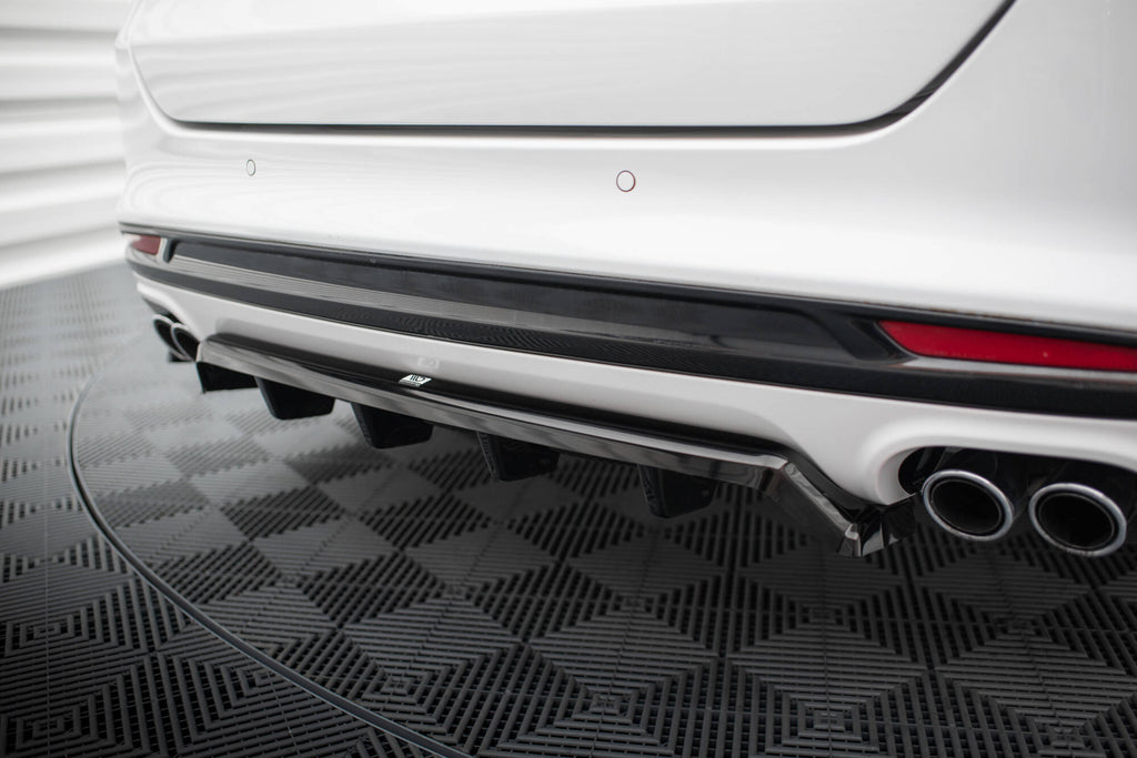 Splitter Posteriore Centrale con Barre Verticali Ford Mondeo Sport Mk5 Facelift Maxton Design