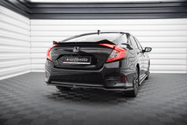 Splitter Posteriore Centrale con Barre Verticali Honda Civic Berlina Mk10 Maxton Design