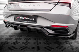 Splitter Posteriore Centrale con barre verticali Hyundai Elantra Mk7 montato
