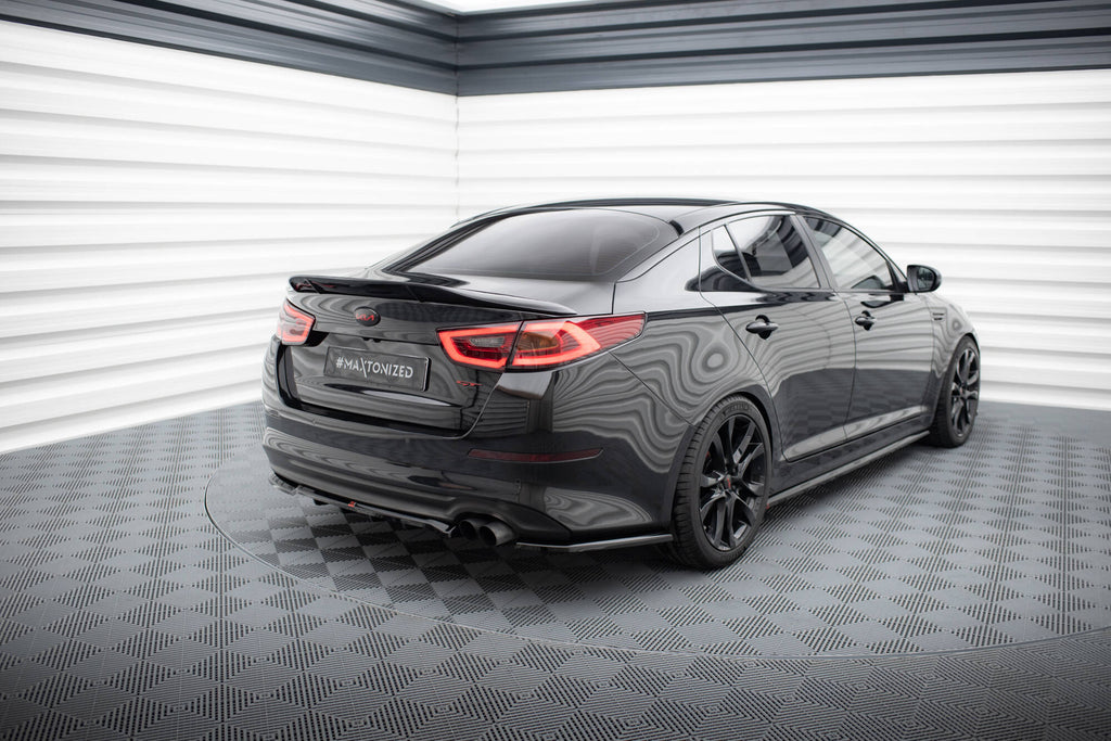 Splitter posteriore centrale con barre verticali Kia Optima Mk3