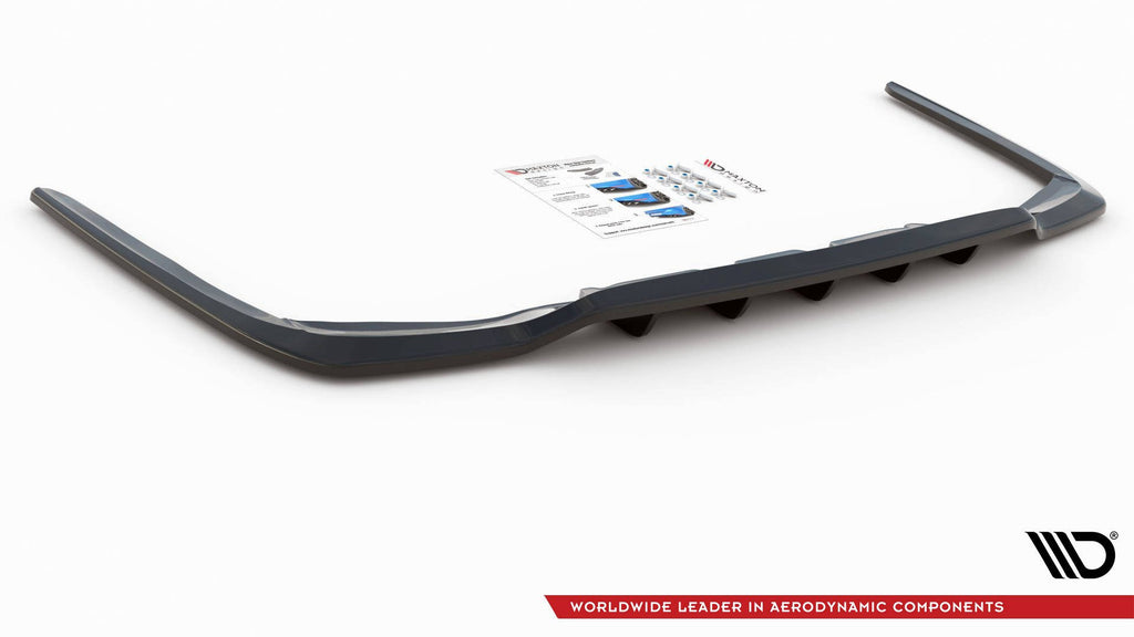 Splitter Posteriore Centrale con barre verticali Lexus LS Mk4 Facelift