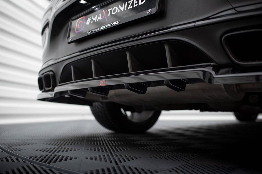 Splitter Posteriore Centrale con Barre Verticali Mercedes-AMG GLC 63 Coupe C253 Facelift Maxton Design