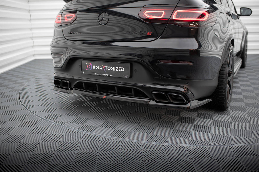 Splitter Posteriore Centrale con Barre Verticali Mercedes-AMG GLC 63 Coupe C253 Facelift Maxton Design