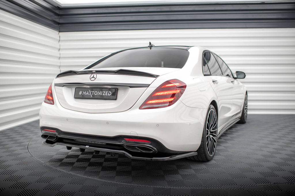 Splitter Posteriore Centrale con Barre Verticali Mercedes Classe S W222 Facelift Maxton Design
