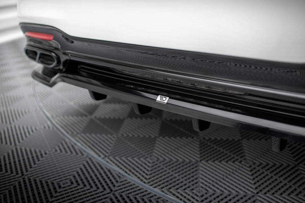 Splitter Posteriore Centrale con Barre Verticali Mercedes Classe S W222 Facelift Maxton Design