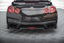 Carica l'immagine nel visualizzatore di Gallery, Splitter Posteriore Centrale con Barre Verticali Nissan GT-R R35 Facelift 2