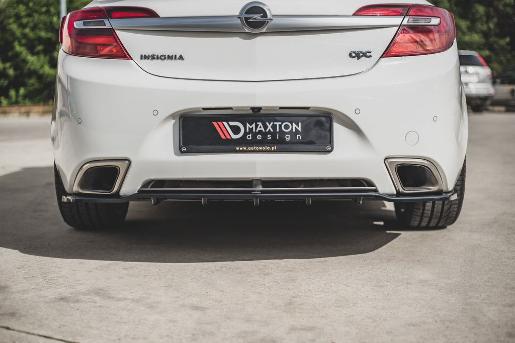 Splitter Posteriore Centrale con barre verticali Maxton Design Opel Insignia Mk1 OPC Facelift