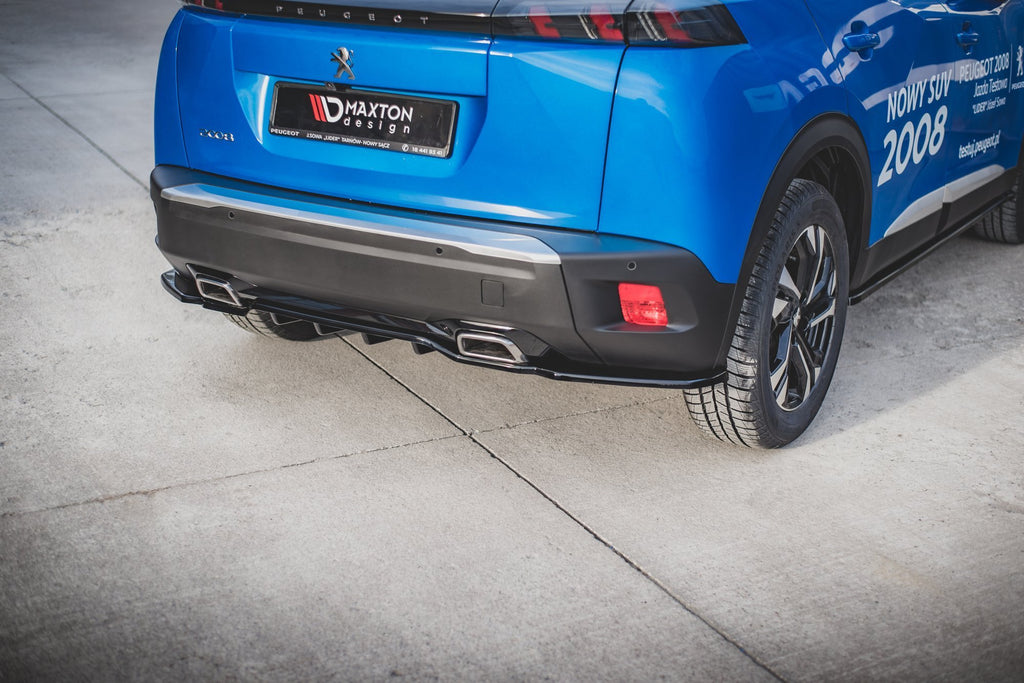 Splitter Posteriore Centrale con barre verticali Peugeot 2008 Mk2