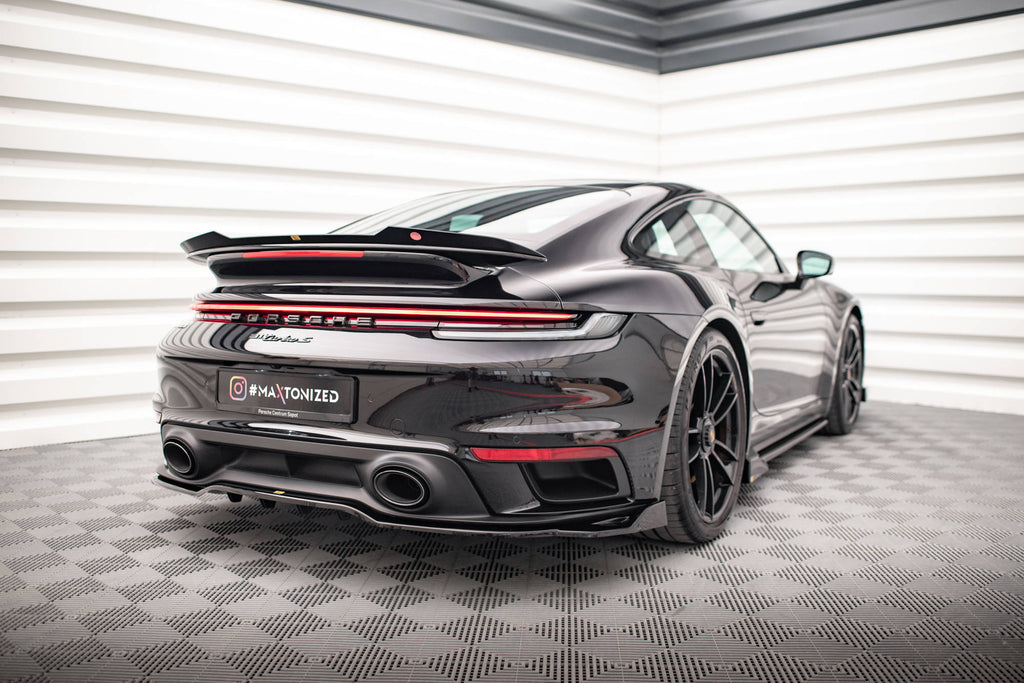 Splitter Posteriore Centrale con Barre Verticali Porsche 911 Turbo S 992 (2019-2025)