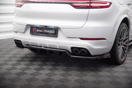 Splitter Posteriore Centrale con Barre Verticali Porsche Cayenne Coupé / SUV Mk3 Maxton Design