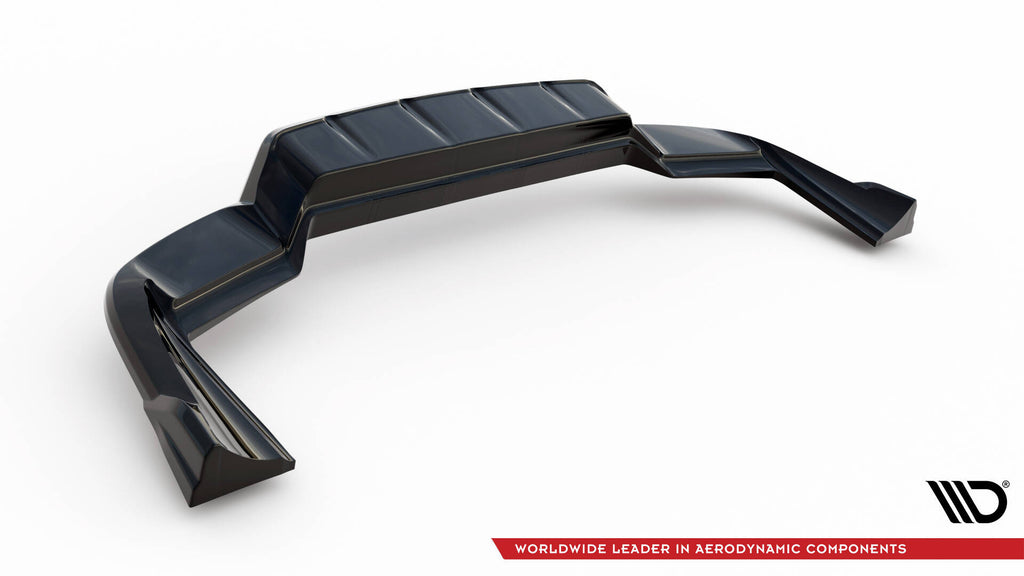 Splitter Posteriore Centrale con Barre Verticali Porsche Cayenne Coupé / SUV Mk3 Maxton Design