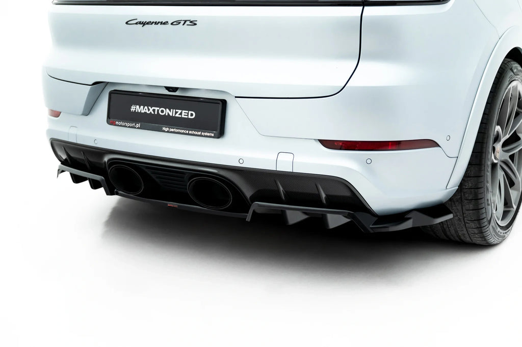 Splitter Posteriore Centrale Porsche Cayenne Coupé GTS / Turbo Sport Pack 9Y0 Facelift (con barre verticali) (2023-)