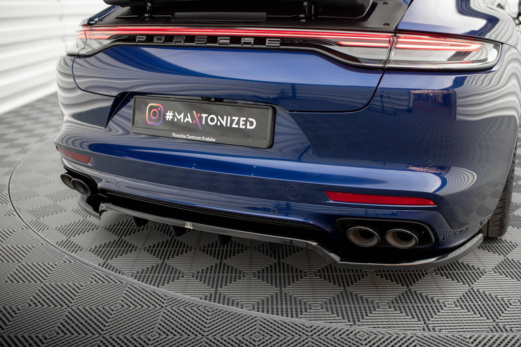 Splitter Posteriore Centrale con Barre Verticali Porsche Panamera E-Hybrid 971 Facelift