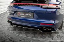 Load image into Gallery viewer, Splitter Posteriore Centrale con Barre Verticali Porsche Panamera E-Hybrid 971 Facelift