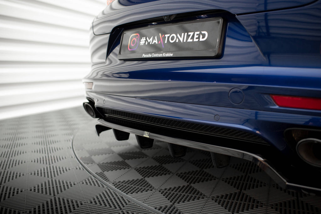 Splitter Posteriore Centrale con Barre Verticali Porsche Panamera E-Hybrid 971 Facelift