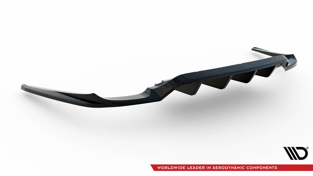 Splitter Posteriore Centrale con Barre Verticali Porsche Panamera Turbo 970 Maxton Design