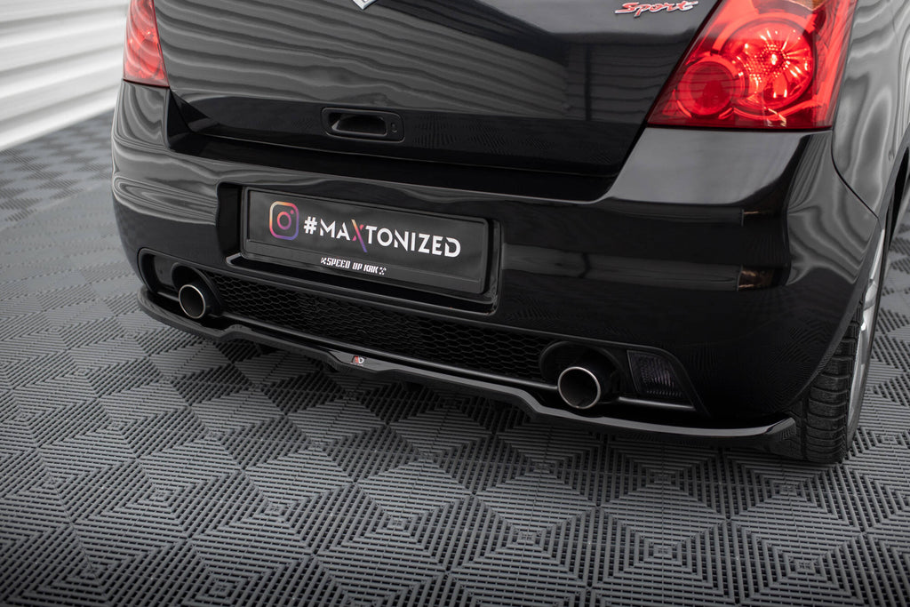 Splitter Posteriore Centrale con Barre Verticali Suzuki Swift Sport Mk4 Maxton Design