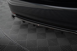 Splitter Posteriore Centrale con Barre Verticali Toyota Avensis Berlina Mk3 Facelift Maxton Design