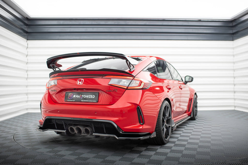 Splitter Posteriore Centrale V.1 + Flap Maxton Honda Civic Type R Mk11
