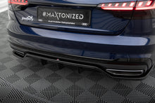 Load image into Gallery viewer, Splitter Posteriore Centrale con Barre Verticali V.2 Audi A4 S-Line B9 Facelift Maxton Design