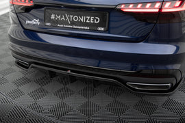 Splitter Posteriore Centrale con Barre Verticali V.2 Audi A4 S-Line B9 Facelift Maxton Design
