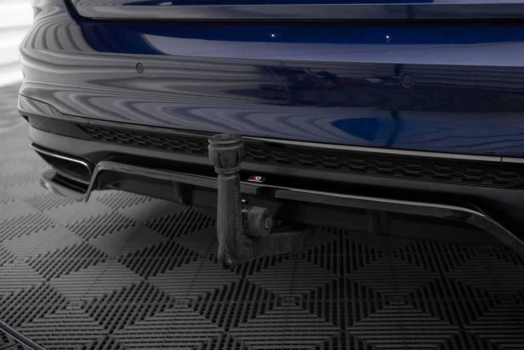 Splitter Posteriore Centrale con Barre Verticali V.2 Audi A4 S-Line B9 Facelift Maxton Design