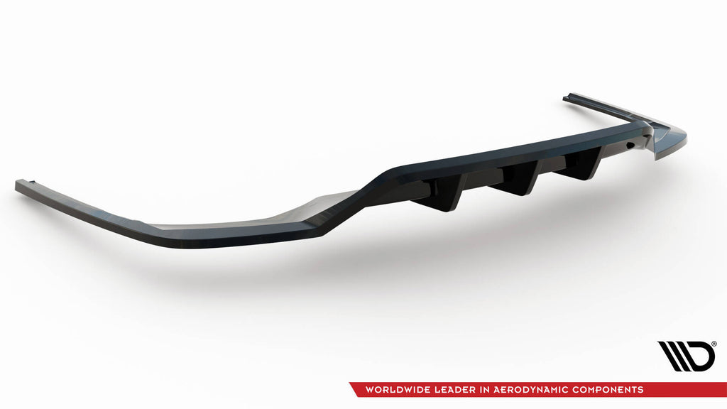 Splitter Posteriore Centrale con Barre Verticali V.2 Audi A4 S-Line B9 Facelift Maxton Design