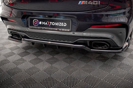 Splitter Posteriore Centrale con Barre Verticali V.2 BMW X4 M40i G02 Maxton Design