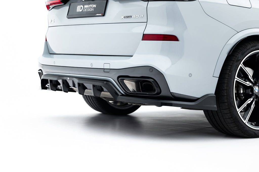 Splitter Posteriore Centrale con Barre Verticali V.2 BMW X5 M-Pack G05 Facelift