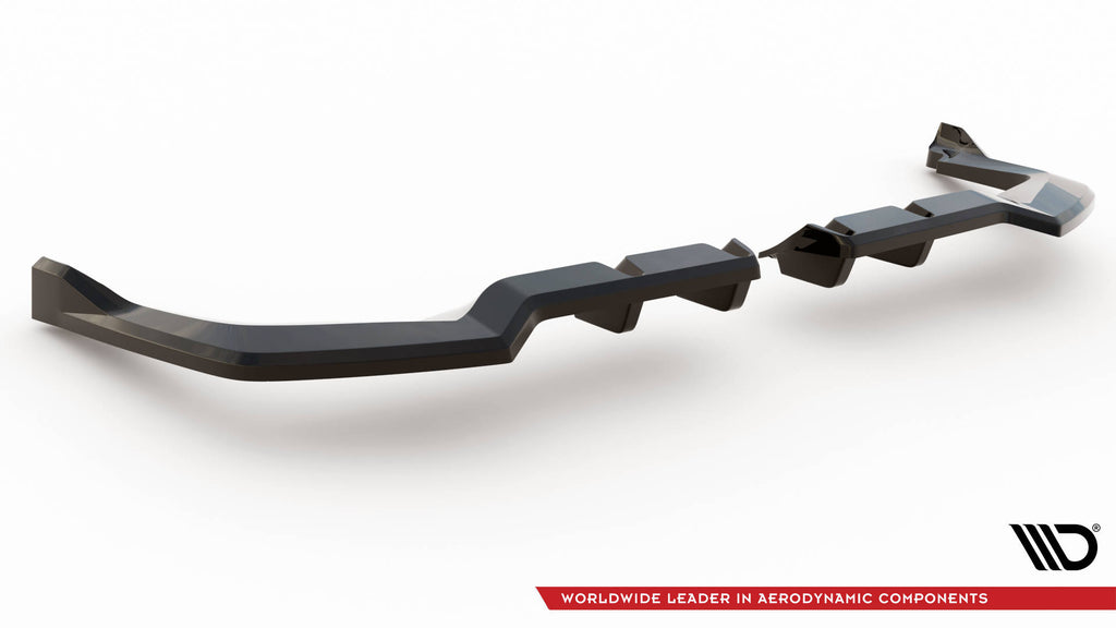 Splitter Posteriore Centrale con Barre Verticali V.2 Maxton Honda Civic Type R Mk11