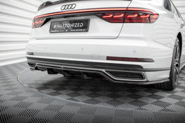 Splitter Posteriore Centrale con Barre Verticali compatibile con Audi A8 S-Line D5 (2017-2021)