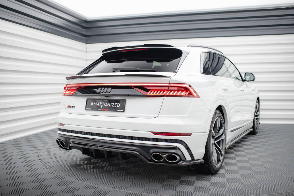 Splitter Posteriore Centrale con Barre Verticali compatibile con Audi SQ8 Mk1 (2019-2023)