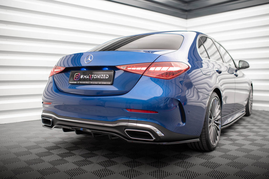 Splitter Posteriore Centrale con Barre Verticali compatibile con Mercedes-Benz Classe C AMG-Line W206 / S206 (2021-)