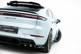 Splitter Posteriore Centrale compatibile con Porsche Cayenne Coupé GTS / Turbo Sport Pack 9Y0 Facelift (con barre verticali) (2023-)