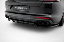 Splitter Posteriore Centrale con Barre Verticali compatibile con Porsche Panamera Turbo S E-Hybrid / E-Hybrid / 4S 971 (2016-2020)