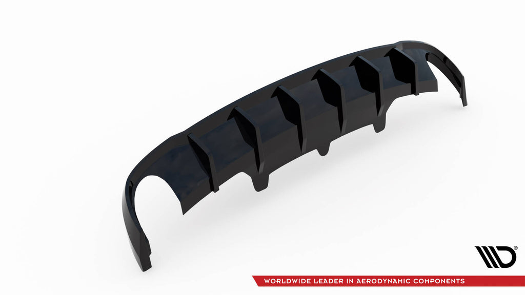 Diffusore Posteriore Audi A6 Berlina / Avant C7 con Scarichi Singoli su Entrambi i Lati