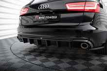 Carica l'immagine nel visualizzatore di Gallery, Diffusore Posteriore Audi A6 Berlina / Avant C7 con Scarichi Singoli su Entrambi i Lati