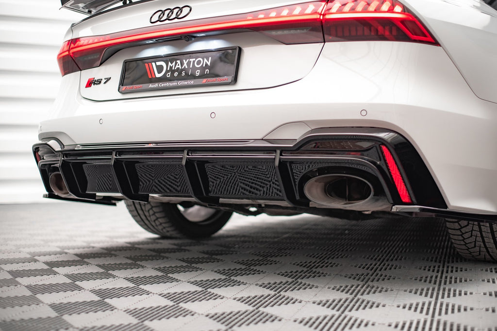 Diffusore posteriore Audi RS7 C8 nero lucido
