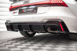 Diffusore posteriore Audi RS7 C8 nero lucido