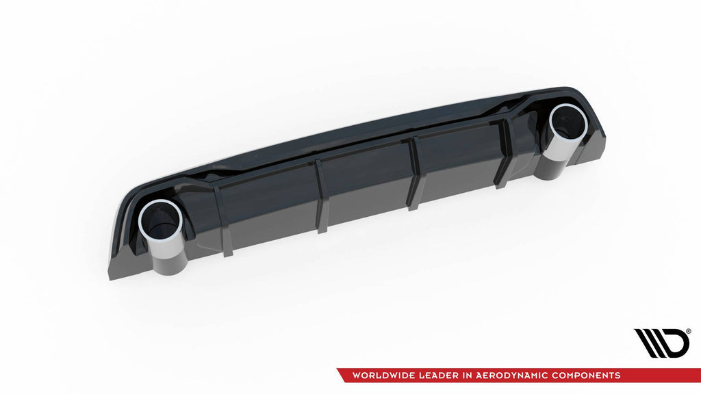 Diffusore posteriore con imitazione terminali di scarico neri Maxton Peugeot 308 GT Mk2 Facelift