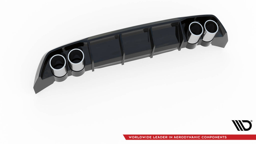 Diffusore posteriore con imitazione terminali di scarico Maxton Seat Leon FR Hatchback Mk4