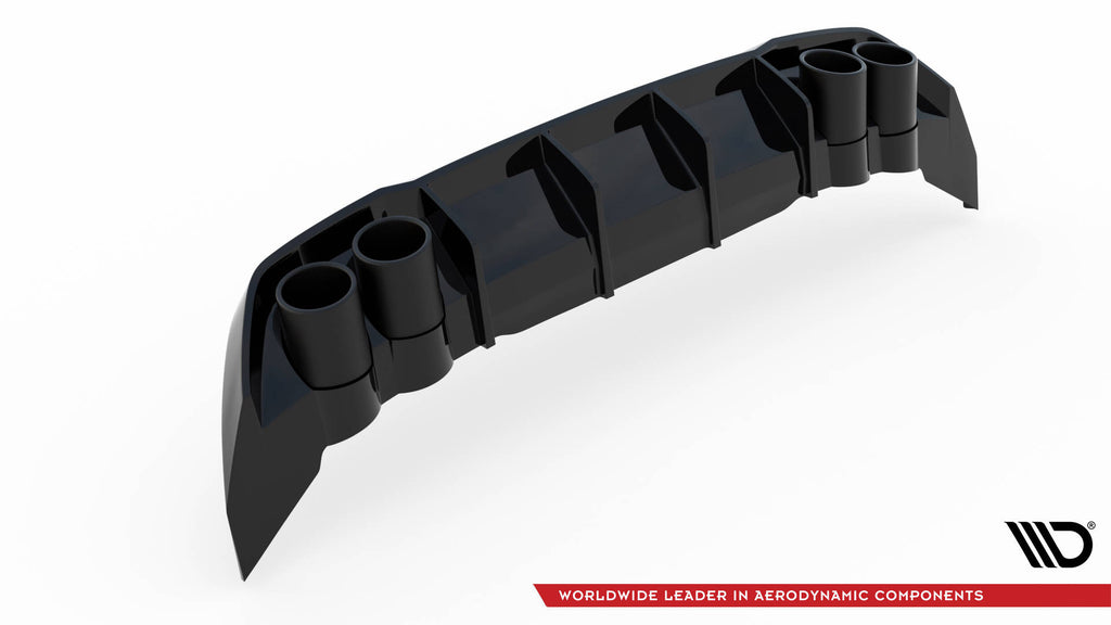 Diffusore posteriore con imitazione terminali di scarico Maxton Seat Leon FR Hatchback Mk4